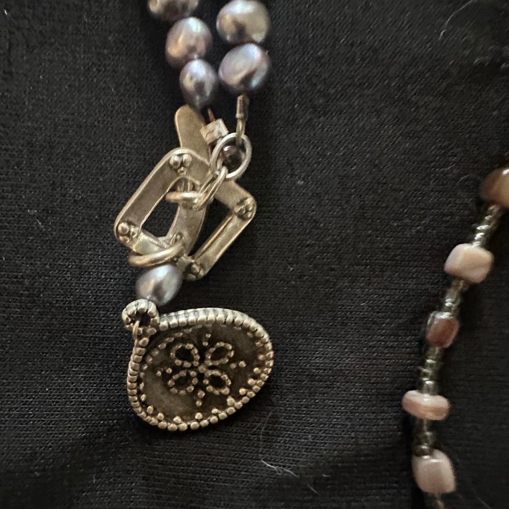 Silpada Gray Beaded Necklace